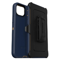 OtterBox Defender Apple iPhone 14 Plus Case Blue Suede Shoes - (77-88367), DROP+ 4X Military Standard,Multi-Layer,Included Holster,Raised Edges,Rugged