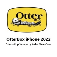 OtterBox Otter + Pop Symmetry Clear Apple iPhone 14 Plus Case Clear Pop - (77-88776), Antimicrobial, DROP+ 3X Military Standard, Swappable PopGrip