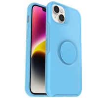 OtterBox Otter + Pop Symmetry Apple iPhone 14 Plus Case You Cyan This? (Blue) - (77-88783), Antimicrobial,DROP+ 3X Military Stan
