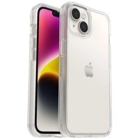 OtterBox Symmetry Clear Apple iPhone 14 / iPhone 13 Case Clear - (77-88603), Antimicrobial, DROP+ 3X Military Standard, Raised Edges, Ultra-Sleek