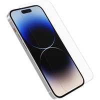 OtterBox Amplify Glass Apple iPhone 14 Pro Screen Protector Clear - (77-88850), Antimicrobial, 5x Anti-Scratch, Reinforced Edges, Shatter