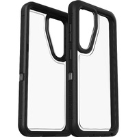 OtterBox Defender XT Clear Samsung Galaxy S24 5G (6.2') Case Clear/Black - (77-94715),DROP+ 5X Military Standard, Port cover block dust and dirt