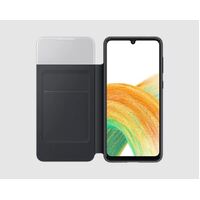 Samsung Galaxy A33 5G (6.4') Smart S View Wallet Cover - Black (EF-EA336PBEGWW), Keep it handy, slender yet sturdy design, Protects from front to back