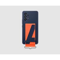 Samsung Galaxy A53 5G (6.5') Silicone Cover with Strap - Navy (EF-GA536TNEGWW), Strap to Keep Phone Securely on Your Hand, Soft Grip, Handheld Style