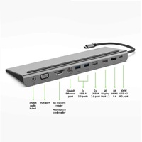 Belkin Connect 11-in-1 USB-C Multiport Dock -(INC004btSGY),100W PD,Triple Display Dock,Ports(4K HDMI,USB-C,USB-A,Audio,MicroSD,GbE ) 5Gbps, Multimedia