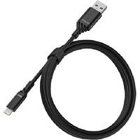 OtterBox Lightning to USB-A (2.0) Cable (1M) - Black (78-52525), 3 AMPS (60W), MFi, 3K Bend/Flex, 480Mbps Transfer, Durable, Apple iPhone/iPad/MacBook