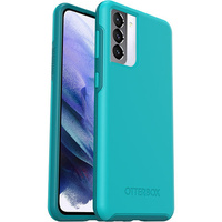 OtterBox Symmetry Samsung Galaxy S21+ 5G (6.7') Case Rock Candy Blue - (77-81197), Antimicrobial, 3X Military Standard Drop Protection,Ultra-Slim