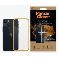 PanzerGlass Apple iPhone 13 Mini ClearCase - Tangerine Limited Edition (0328), AntiBacterial, Military Grade Standard, Scratch Resistant