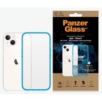 PanzerGlass Apple iPhone 13 ClearCase - Bondi Blue Limited Edition (0331), AntiBacterial, Military Grade Standard, Scratch Resistant, Anti-Yellowing