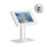 Brateck Anti-Theft Countertop Tablet Holder with Bolt Down Base Fit most  9.7' to 11' tablets - White
