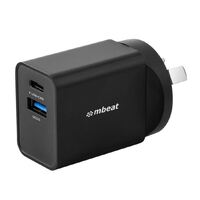 mbeat Gorilla Power Dual Port 18W USB-C PD & QC 3.0 Charger