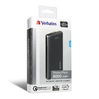 Verbatim Li-polymer QC 3.0 Power Pack 8,000mAh - Black (LS)