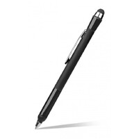 Cygnett 2-In-1 StyleWriter Stylus & Pen in Matte - Black (CY1223SPSWR), Dual Function, Compatible with Tablet & Phone Touch Screens, Fabric Tip Stylus