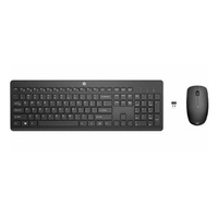 HP 235 USB Wireless Keyboard & Mouse Combo Reduced-sized & Low-Profile Quiet Keys Easy Cleaning Plug & Play for Notebook Desktop