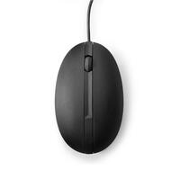 HP 128 Laser Wired Mouse - 1200DPI 2 Buttons Scroll Optical Laser Sensor 180cm Cable USB-A Light Weight 80g Plug&Play