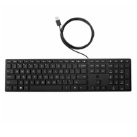 HP Wired 320K Full-Sized Keyboard - Compatible with Windows 10, Desktop PC, Laptop, Notebook USB Plug and Play Connectivity, Easy Cleaning 1YR WTY