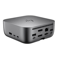 HP Dock G6 Thunderbolt 4 Ulltra Docking Station - 180W Power Delivery 4xDisplays 2xDP 1xHDMI 4xUSB-A 2xUSB-C 1xTB4 2.5GbE RJ45 for HP Notebook PC