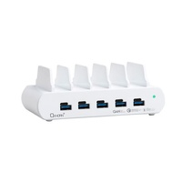 Oxhorn PoverDelivery150W 5 Port (A+C) Fast Charging Dock with build-in rack5 Port USB-A USB-C PD3.0 QC4.0 PPS 100-240V AC input
