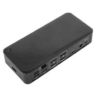 Targus Universal USB-C Dual Video 4K Docking Station with 100W Power Delivery Support 2x4K UHD@60Hz 2xHDMI2.0 2xDP USB-C 4xUSB-A GLAN Audio Combo