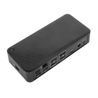 Targus Universal USB-C Dual Video 4K Docking Station with 100W Power Delivery 2x4K UHD@60Hz 2xHDMI2.0 2xDP USB-C 4xUSB-A GLAN Audio Combo ~DOCK190AUZ