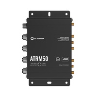 Teltonika ATRM50 5G Router for Transportation, Ultra-High Cellular Speeds, M12 CONNECTORS, DUAL SIM & eSIM, EN 45545-2 and EN 50155, PSU not included