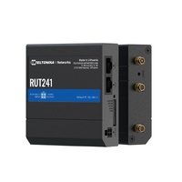 Teltonika RUT241 eSIM™ Industrial 4G Router,Global Version, Instant LTE Failover, Compact and Powerful Industrial 4G LTE Router/Firewall, PSU included