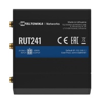 Teltonika RUT241 Industrial Cellular Router, Instant LTE Failover, Compact and Powerful Industrial 4G LTE Router/Firewall, PSU included