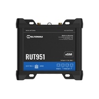 Teltonika RUT951 Industrial PoE+ Cellular Router, 4G LTE (Cat 4), Dual SIM,WI-FI, Automatic WAN Failover, PSU included