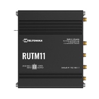 Teltonika RUTM11 Industrial 4G LTE Dual-band Wi-Fi, 4 x Gigabit RJ45 ports, USB, and up to 128 tag/port-based VLANs, PSU included