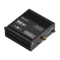Teltonika TRB141 Industrial Rugged GPIO LTE Gateway, 4G/LTE (Cat 1), I/O Connector Block, Micro-USB, Compatible with Industrial DNP3, PSU included