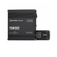 Teltonika TSW202 - Industrial grade switch, POE+, 8 Gigabit Ethernet & 2 SFP ports