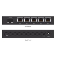 Ubiquiti EdgeRoute Advanced Gigabit Ethernet Router - Compact but powerful router sporting (5) Gigabit RJ45 ports with passive PoE support and an SFP