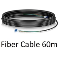 Ubiquiti Single-Mode Lightweight Fiber Cable, Lenth 60m, Outdoor-Rated, Kevlar Yarn For Added Tensile Strength, Weatherproof Tape, 2Yr Warr