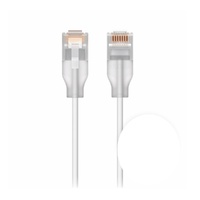 Ubiquiti UniFi Etherlighting Patch Cable, Single Unit, UACC-Cable-Patch-EL-0.15M-W, (2) Translucent Booted RJ45, Indoor, Length