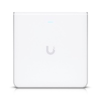 Ubiquiti UniFi Wi-Fi 6 Enterprise Sleek, Wall-mounted WiFi 6E Access Point, Integrated Four-port Switch, For High-density Office Network,2Yr Warr