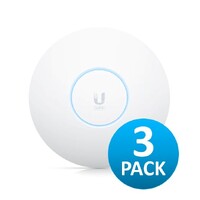 Ubiquiti UniFi Wi-Fi 6 Enterprise Sleek, wall-mounted WiFi 6E access point with an integrated four-port switch designed for high-density office networ