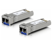 Ubiquiti UFiber  SFP+ Single-Mode Module 10G BiDi 2-pack - Same 10Gbps speed, Less Cable Required (Single Strand and LC Connector)