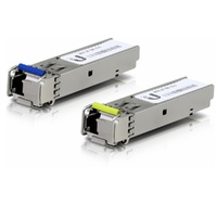 Ubiquiti UFiber SFP Single-Mode BiDi Fiber Module, 1 Gbps, 3km Distance, 2-Pack