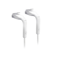 UniFi Patch Cable .22m White, Both End Bendable to 90 Degree, RJ45 Ethernet Cable, Cat6, Ultra-Thin 3mm Diameter U-Cable-Patch-RJ45