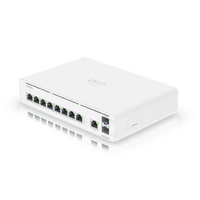 Ubiquiti host console with an integrated switch and multi-gigabit Ethernet gateway