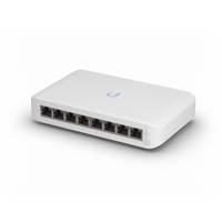 Ubiquiti UniFi Switch USW-Lite-8-POE, 4x PoE Output Ports, 52W PoE Supply, Fanless, Wall Mount Kit Included, 2Yr Warr