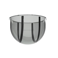 Milesight Smoked Dome Cover, Ideal For Concealing Camera Orientation, Suitable for Mini PTZ Dome