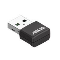 ASUS USB-AX55 NANO Dual Band AX1800 USB WiFi 6 USB Adapter, 802.11ax 1201Mbps+574Mbps,OFDMA, MU-MIMO, BSS Coloring ( NIC )