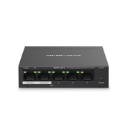 Mercusys MS105GP 5-Port Gigabit Desktop Switch with 4-Port PoE+, 10/100/1000 Mbps RJ45 ports, Up to 250 m