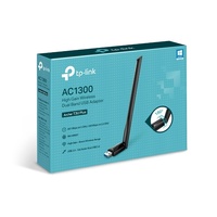 TP-Link Archer T3U Plus AC1300 High Gain Wi-Fi Dual Band USB Adapter, 867Mbps at 5GHz + 400Mbps at 2.4GHz, USB 3.0, 1xHigh Gain External Antenna