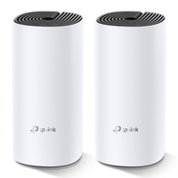 TP-Link Deco M4 (2-pack) AC1200 Whole Home Mesh Wi-Fi System.  ~260sqm Coverage, Up to 100 Devices, Parental Control