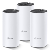 TP-Link Deco M4 (3-pack) AC1200 Whole Home Mesh Wi-Fi System.  ~370sqm Coverage, Up to 100 Devices, Parental Control