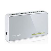 TP-Link TL-SF1008D 8-port 10/100M mini Desktop Switch, 8 10/100M RJ45 ports, Plastic case