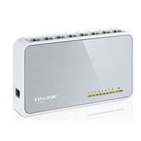 TP-Link TL-SF1008D 8-port 10/100M Desktop Switch, 8 10/100M RJ45 ports, Plastic case, Supports Auto MDI/MDIX