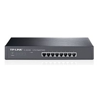 TP-Link TL-SG1008 8-Port Gigabit Unmanaged Switch 13" Desktop Rackmountable Steel Case Fanless Supports MAC address 802.1p/DSCP QoS